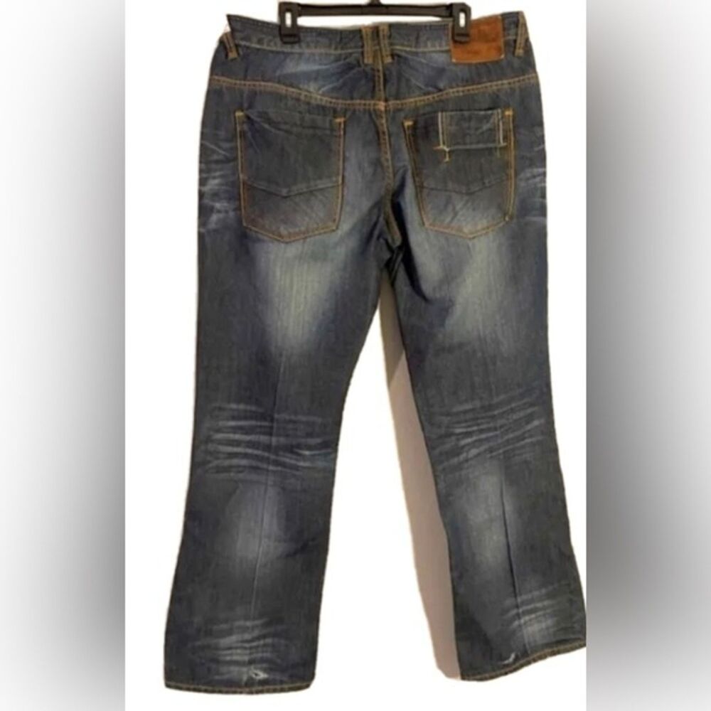 Vintage AKOO Jeans Mens Relaxed Fit Mens Blue Jeans Size 40X32 Big & Tall